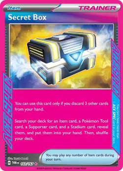 Pokemon TCG Secret Box 163/167 Twilight Masquerade Ace Species Rare Holo Card NM - Image 1