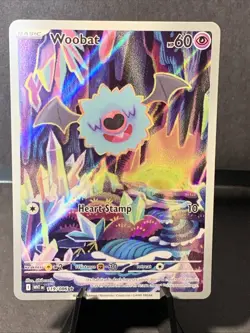 Pokemon TCG Woobat 119/086 White Flare Illustration Rare Holo Foil NM/M - Image 1