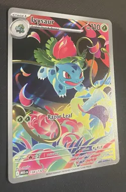 Pokemon TCG Mega Evolution Ivysaur 134/132 Special Illustration Rare English - Image 3