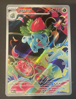 Pokemon TCG Mega Evolution Ivysaur 134/132 Special Illustration Rare English - Image 4