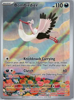 Pokemon Bombirdier Illustration Rare SV01: Scarlet & Violet Base Set 219/198 NM - Image 1