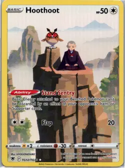 Pokemon Hoothoot Ultra Rare SWSH10: Astral Radiance Trainer Gallery TG12/TG30 NM - Image 1