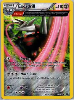 Pokemon Excadrill (Omega) Holo Rare XY - Primal Clash 97/160 NM - Image 1