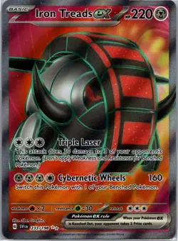 Pokemon Iron Treads ex Ultra Rare SV01: Scarlet & Violet Base Set 233/198 NM - Image 1