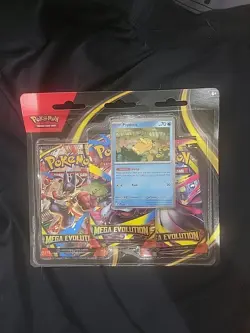 Pokemon Mega Evolution 3 Pack Blister New Sealed - Image 1