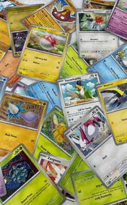 Lot Of Assorted Multicolor Large Print Pokemon Trading Cards Game No Graded - Image 2