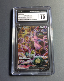 2021 Pokemon Espeon V Korean tcg Eevee Heroes - 081/69 - CGC Graded 10 - Image 1