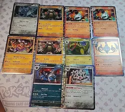 10× Black Bolt White Flare Holo Bleed Lot Error Pokemon Cards Lot - Image 1