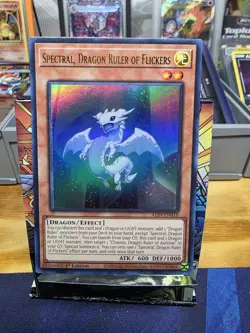 Yugioh - Spectral, Dragon Ruler of Flickers ALIN-EN018 1st Edition Ultra Rare NM - Image 1