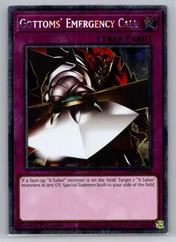 Yugioh! Gottoms' Emergency Call - RA04-EN138 - Platinum Secret Rare - 1st - Image 1