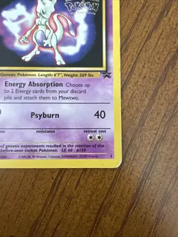 Pokemon the First Movie 1995 Mewtwo Kids WB Presents Rare Card No. 3 - Image 5