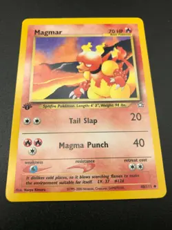 Magmar 1st Edition 40/111 Neo Genesis Pokemon TCG Card NM 2000 - Image 1