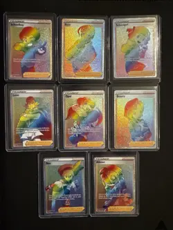 8 Card Rainbow Secret Rare Card Lot- Pokemon Vivid Voltage & More, Rainbow Rare - Image 1