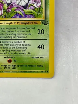 Butterfree - 33/64 - Jungle - Pokemon CARD - Uncommon - Image 5