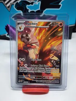 Pokemon TCG Destined Rivals Blaziken 192/182 Full Art Illustration Rare Card - Image 1