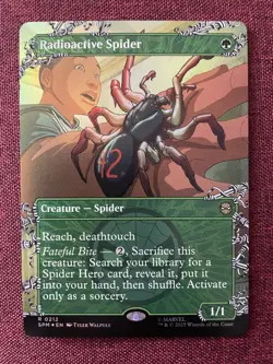 Radioactive Spider FOIL SHOWCASE NM/M MTG Spiderman Magic Card - Image 1