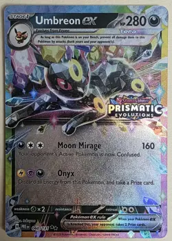 Pokemon TCG Umbreon ex Prismatic Evolutions Stamp Promo Card 060/131 NM - Image 1