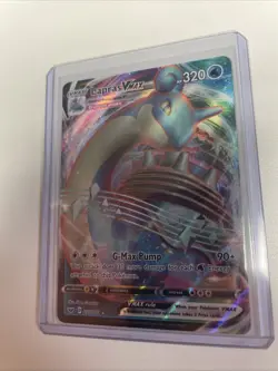 Lapras Vmax 050/202 Sword & Shield NM Full Art Ultra Rare Pokemon Card Free Ship - Image 1
