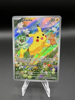Pikachu #088 Promo from Paldea Adventure Chest Pokemon Black Star Card NM - Image 1