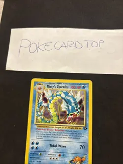Pokemon Card Misty's Gyarados 13/132 -Gym challenge-Eng-Holo-Exc! - Image 2