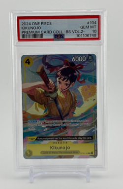One Piece TCG Premium Card Collection Best Selection Vol 2 kikunojo PSA 10 ENG - Image 1