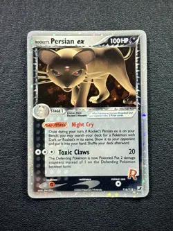 2005 Pokemon Dark Persian Ex 116/115 Ex Unseen Forces Pokemon Card Holo Rare HP - Image 1