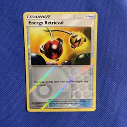 Pokemon Card Shining Legends 59/73 Energy Retrieval Reverse Holo Card - NM - Image 1