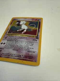 Pokemon Card Mew Holographic Black Star Promo #9 Card WOTC 1999-2000 - Image 4