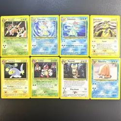 Lot of 8 Vintage Pokemon Cards - Neo Genesis 2000 Set English, LP-HP (1) - Image 1