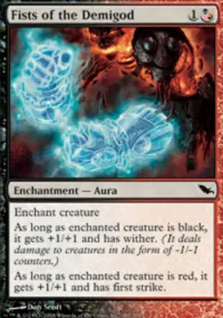 MTG - Fists of the Demigod - Shadowmoor - NM, English Magic FLAT RATE SHIP - Image 1