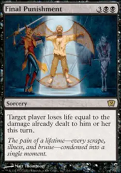 MTG - Final Punishment - Foil - 9th Edition - NM, English Magic FLAT RATE SHIP - Image 1