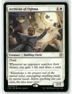 Archivist of Oghma 04 NM MTG Commander Legends: Battle for Baldur's Gate Magic - Image 1