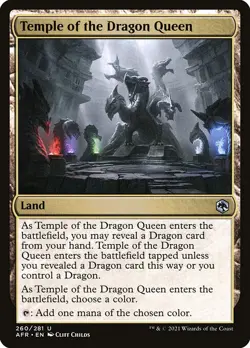 TEMPLE OF THE DRAGON QUEEN x1 mtg NM-M Adventures in The Forgotten Realms 1 Unc - Image 1