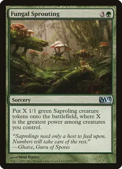 FUNGAL SPROUTING x1 mtg Very Light Play M13 Magic Core 2013 1 Unc - Image 1