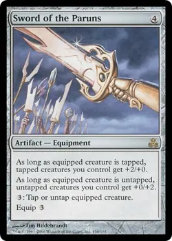 SWORD OF THE PARUNS x1 mtg NM Guildpact 1 Rare - Image 1