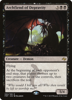 ARCHFIEND OF DEPRAVITY x1 mtg NM Fate Reforged 1 Rare - Image 1