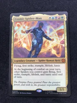 Mtg Magic Cosmic Spider Man Mythic Foil M 0127 Near Mint - Image 2