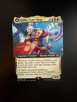 MTG Final Fantasy English Kefka, Court Mage Extended Art 0496 Non-Foil - Image 1