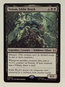 Venom, Eddie Brock - Mythic - Marvel's Spiderman: Legal-Eternal MTG SDCC 2025 - Image 1