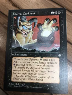 Infernal Darkness X1 Ice Age Ex Cond See Pics Front/back - Image 1