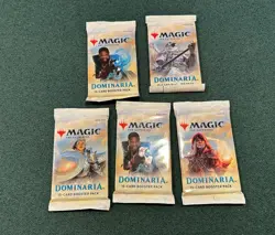 mtg dominaria 5 booster packs new - Image 1
