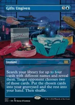 MTG - Borderless Foil - Gifts Ungiven - 347 - Double Masters 2022 - NM - Image 1