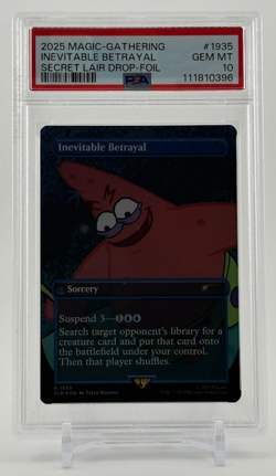 2025 Magic The Gathering Secret Lair Inevitable Betrayal Foil PSA 10 Gem Mint - Image 1