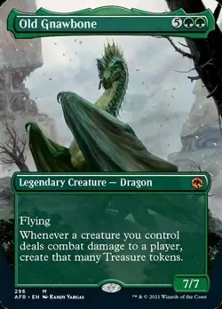 Old Gnawbone (Borderless) Adventures in the Forgotten Realms Regular MTG NM - Image 1