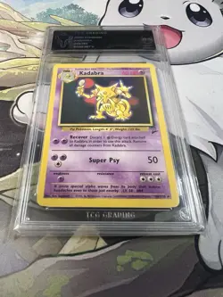 2000 Pokemon Kadabra 46/130 Base Set 2 TCG 8.5 - Image 4