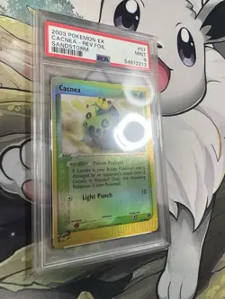 Pokemon TCG Cacnea 57/100 EX Sandstorm 2003 Reverse Holo PSA 9 - Image 2