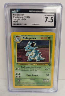 Nidoqueen Pokemon (1999) Jungle - 7/64 Holo CGC 7.5 NM+ - Image 2