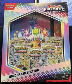 Pokemon SV Prismatic Evolutions Binder Collection Case - X6 Binders!! NEW - Image 3