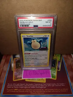 Pokemon 2020 Vivid Voltage Snorlax Promo #SWSH068 PSA 8 Prerelease - Image 1