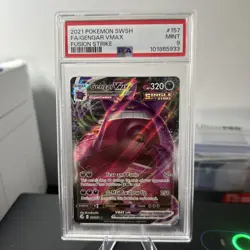 2021 Pokemon Gengar Vmax Gigantamax Fusion Strike 157/264 PSA 9 Mint 🔥 👀 - Image 1